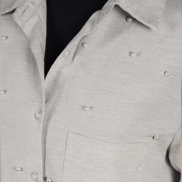 Grey mini blouse dress - Picture 4 of 5